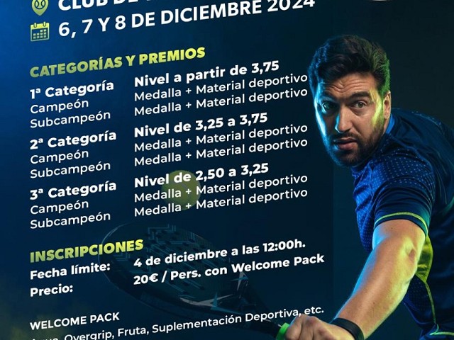 Últimas inscripciones para el torneo de pádel 